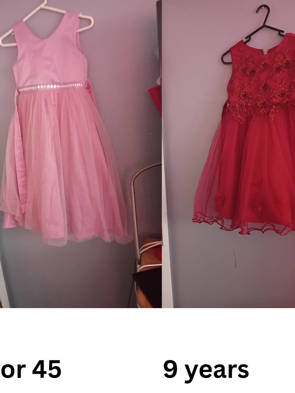Girls Pink Tulle Party Dress with Sequin Waist